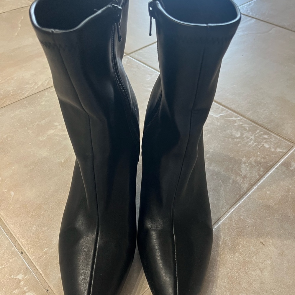 a new day Black Wedge Heeled Boots - Picture 2 of 3